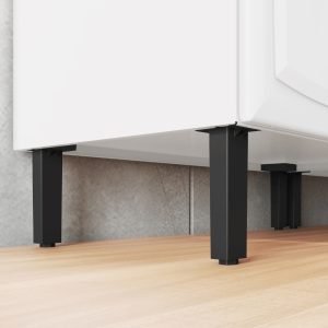 Balcão de aço para cozinha com 3 portas e 2 gavetas