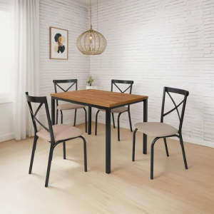 Mesa de cozinha com 4 cadeiras