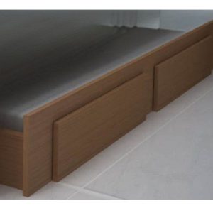 Kit bibox de solteiro com 2 gavetas