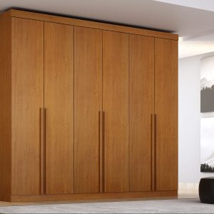 Roupeiro com 6 portas e 8 gavetas internas