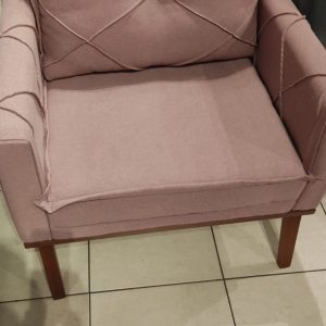 Poltrona decorativa rosa